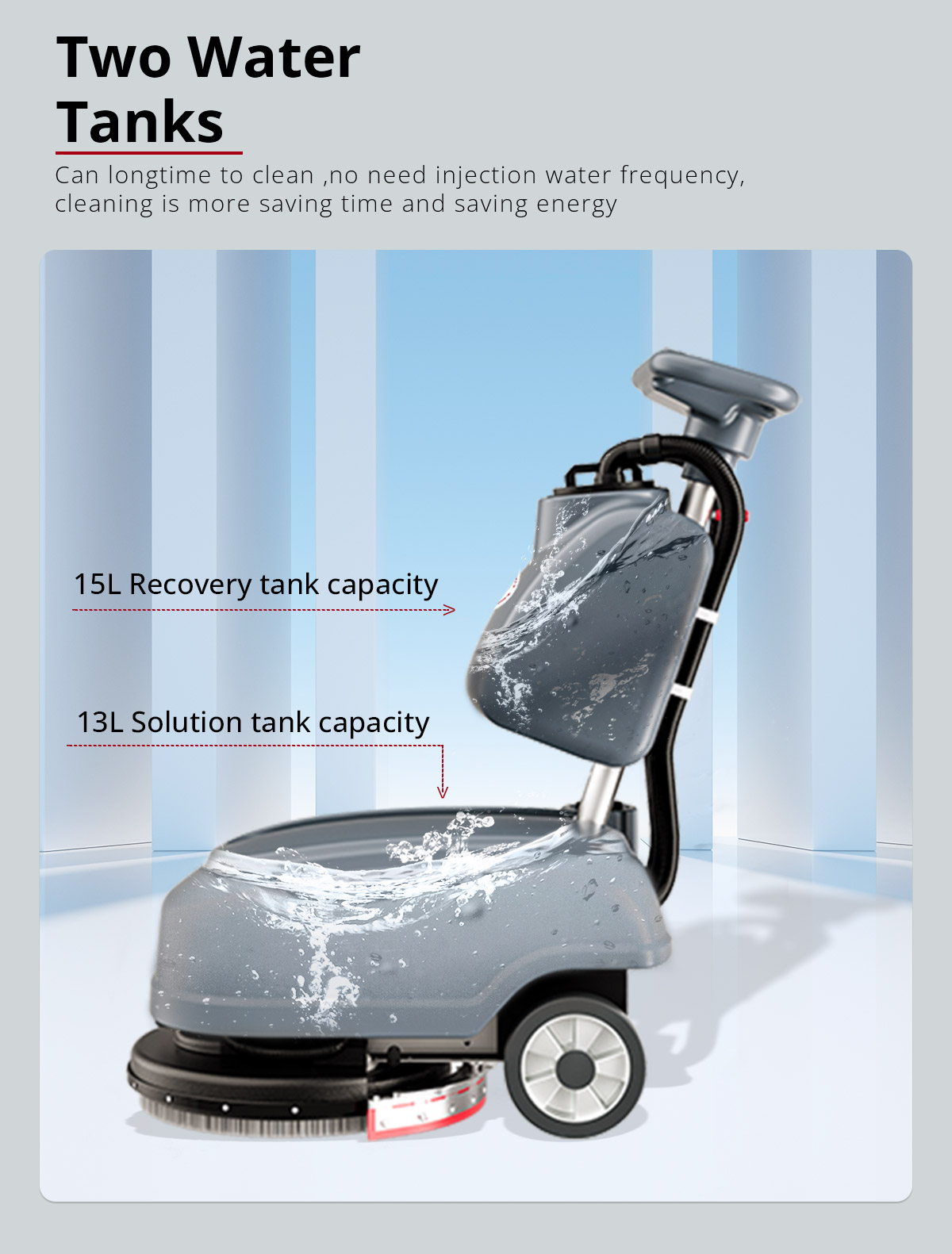 BETU BT-D2 Walk Behind Floor Scrubber