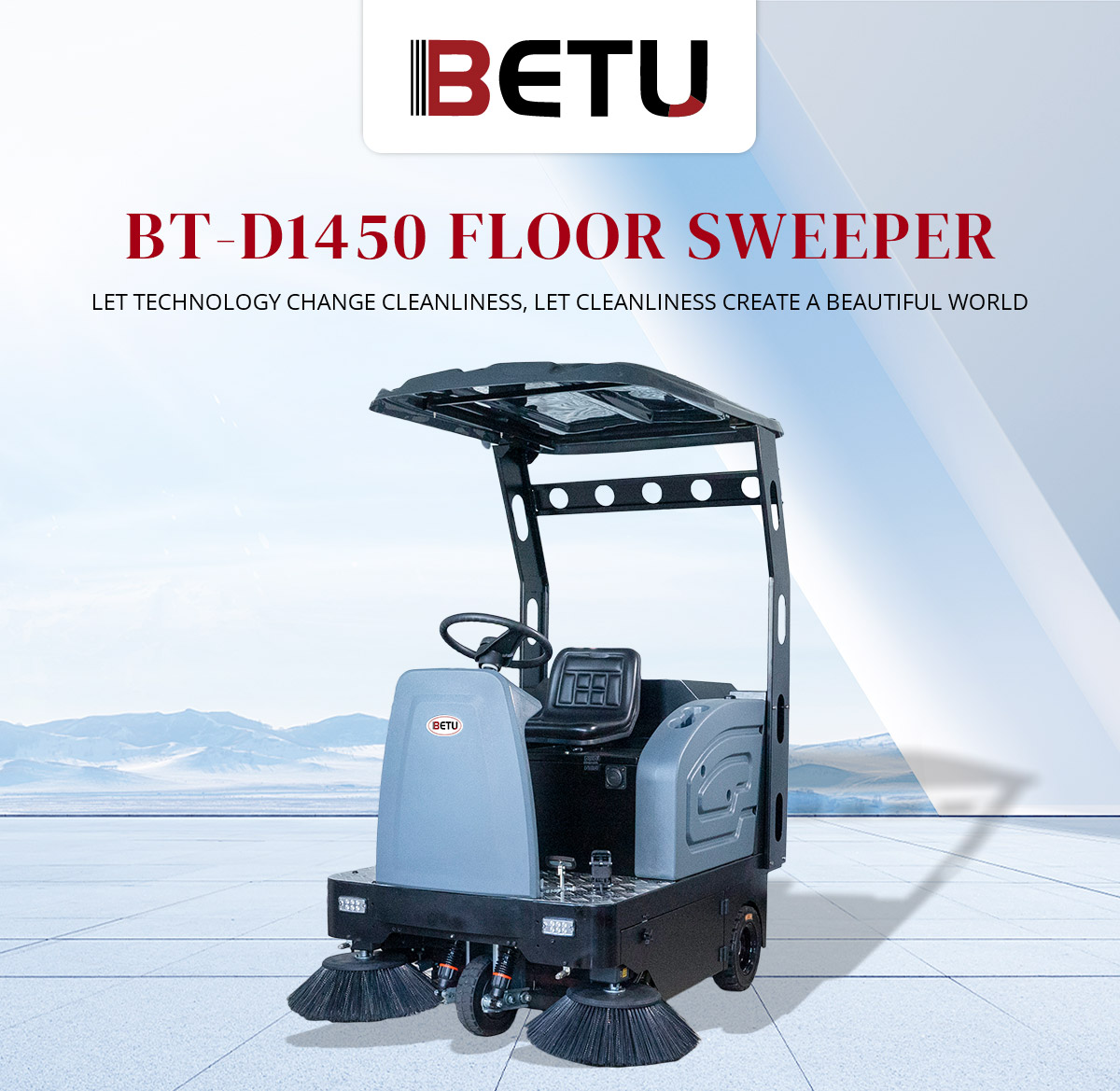 BETU BT-1450: The Ultimate Electric Road Sweeper