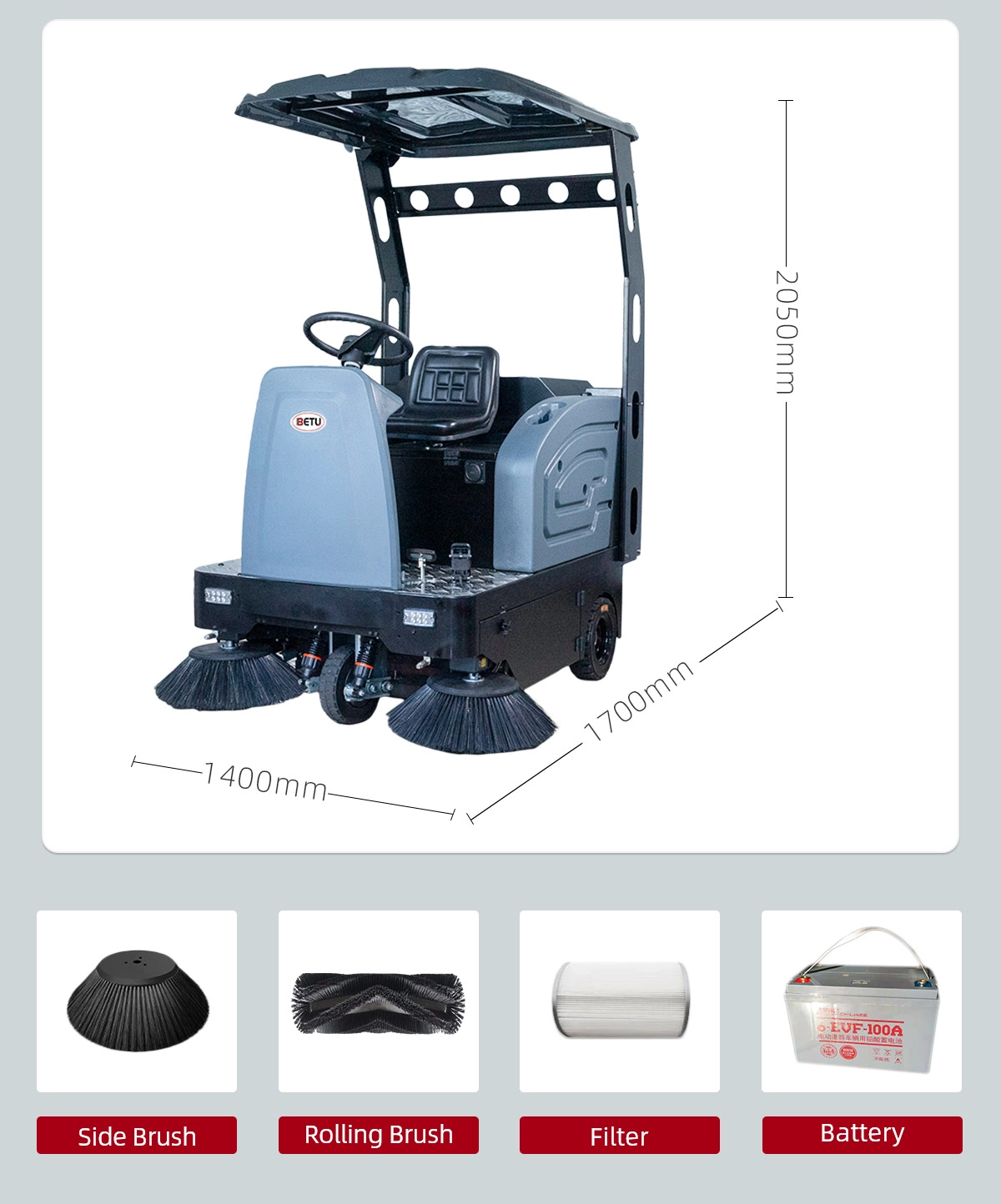 BT-1450 Floor Sweeper