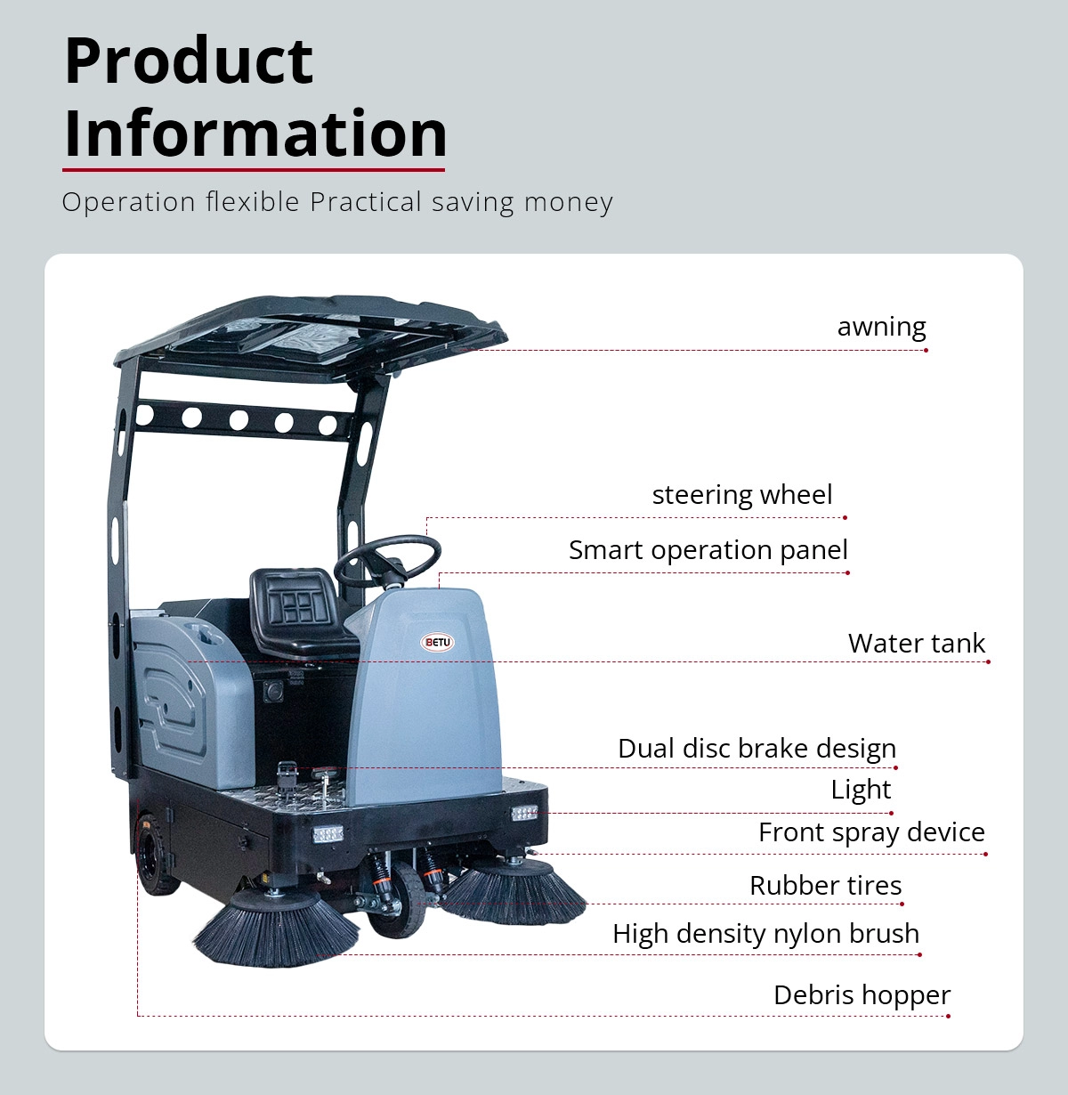 BT-1450 Floor Sweeper