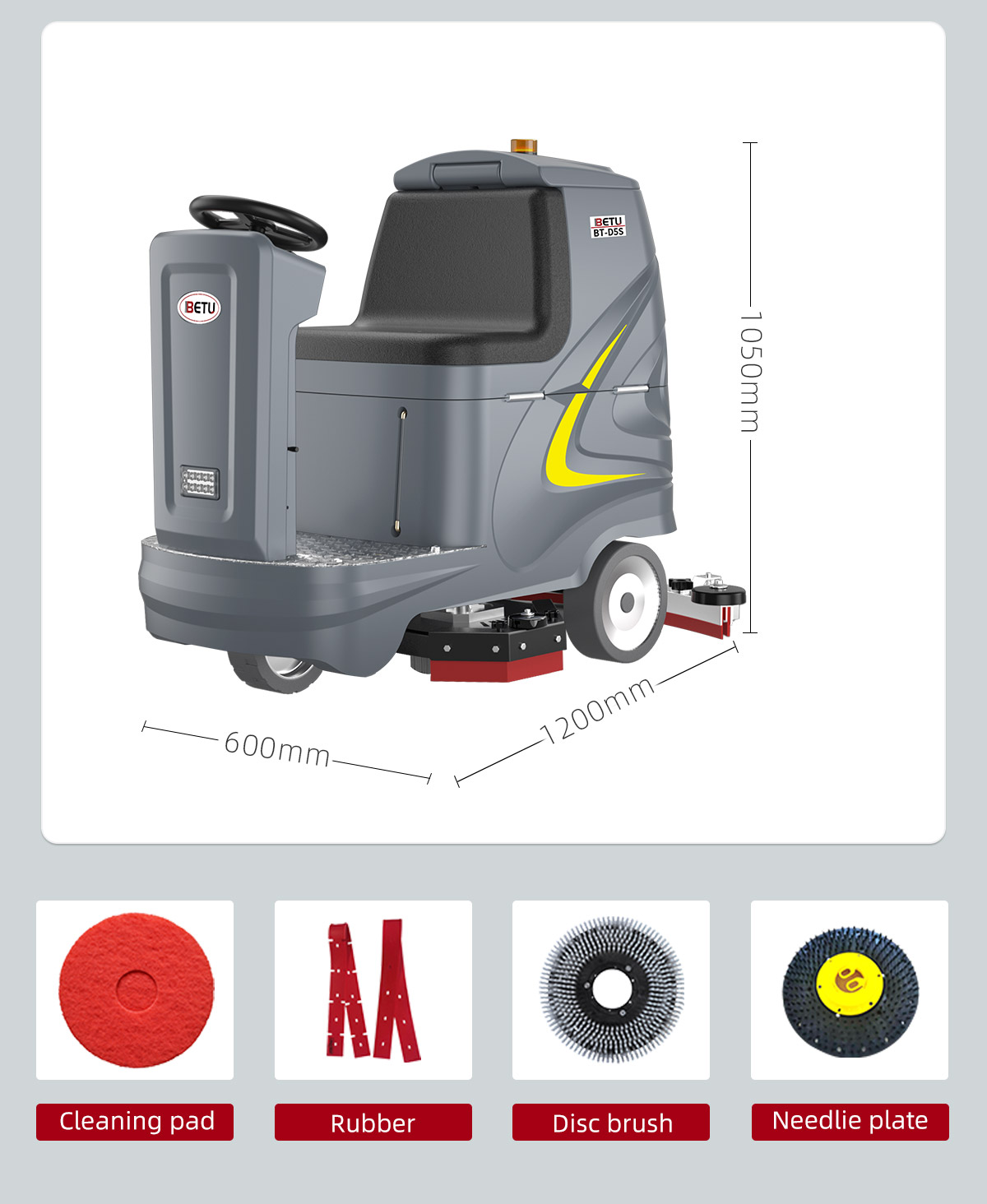 BT-D5S Driving Floor Scrubber 