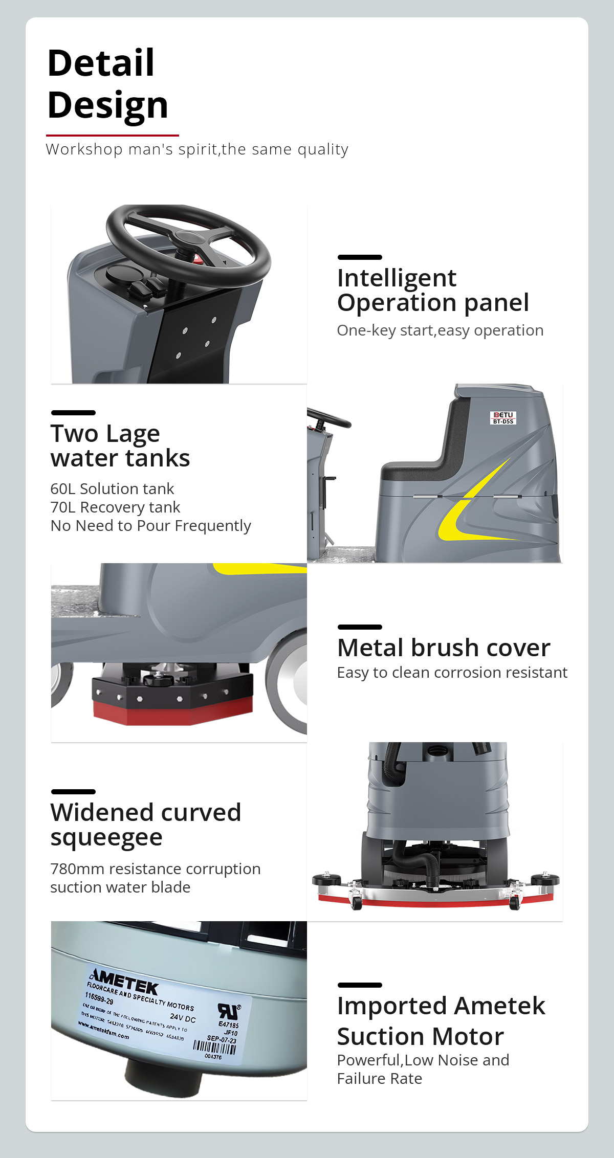 BT-D5S Driving Floor Scrubber 