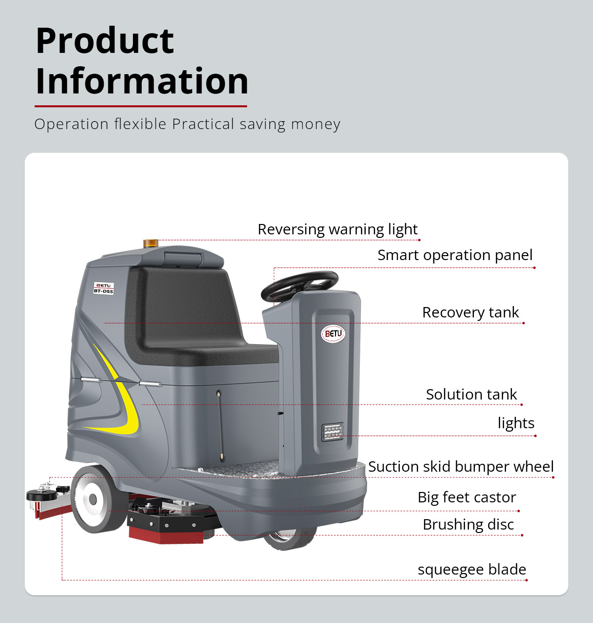 BT-D5S Driving Floor Scrubber 