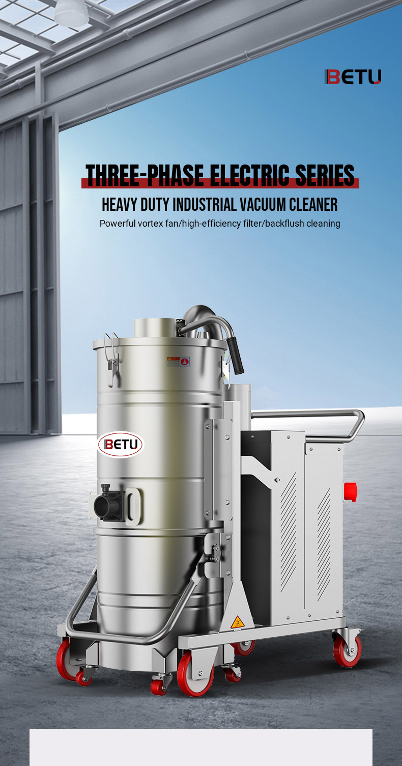 Three-phase Electricity Single Barrel Industrial Vacuum Cleaner